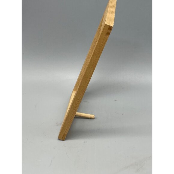 Photo frame wooden glass stick stand brown frame size 5 x 6.75" photo READ - Picture 2 of 3